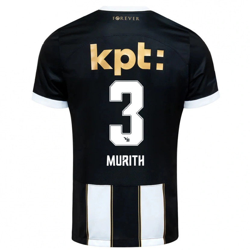 Danxen Criança Camisola Tom Murith #3 Preto Branco Alternativa 2025/26 Camisa Brasil