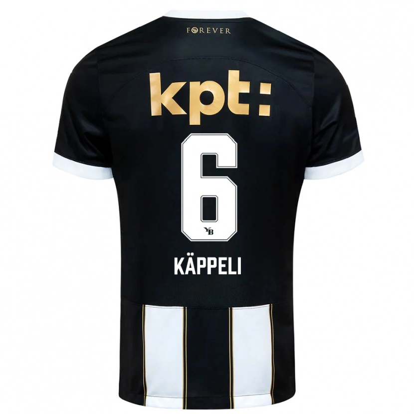 Danxen Criança Camisola Cuno Käppeli #6 Preto Branco Alternativa 2025/26 Camisa Brasil