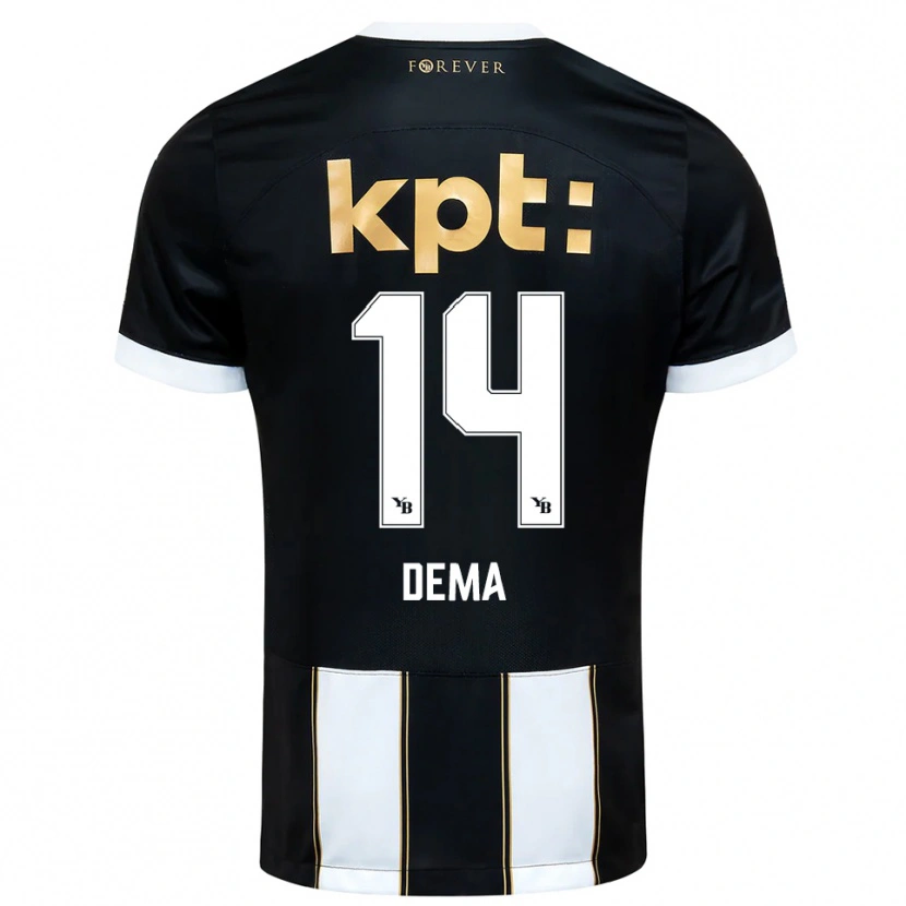 Danxen Criança Camisola Jashar Dema #14 Preto Branco Alternativa 2025/26 Camisa Brasil