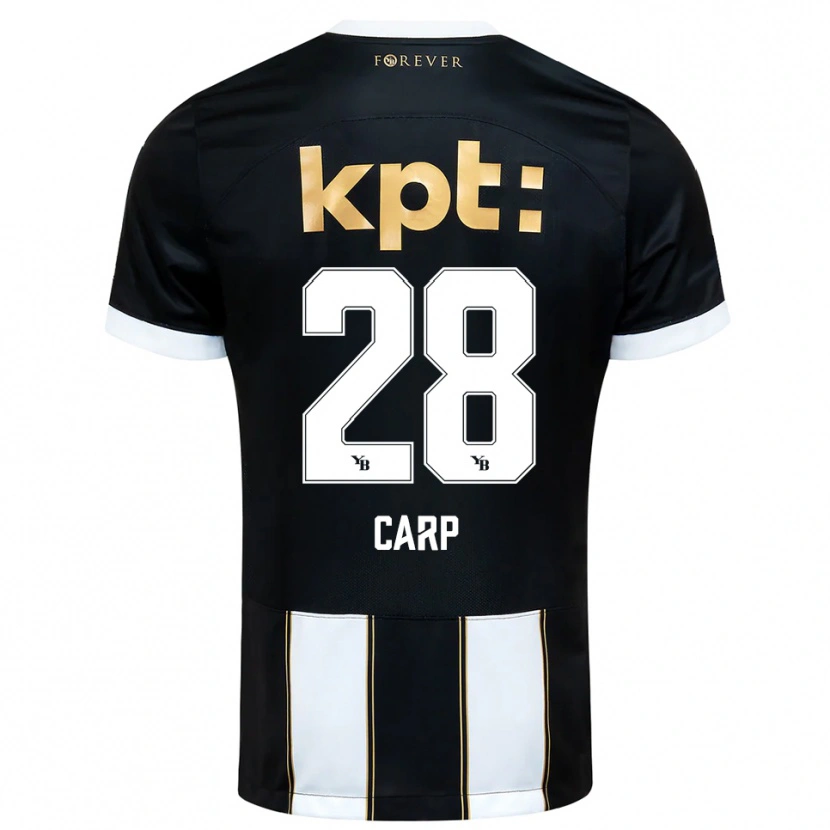Danxen Criança Camisola Cristina Carp #28 Preto Branco Alternativa 2025/26 Camisa Brasil