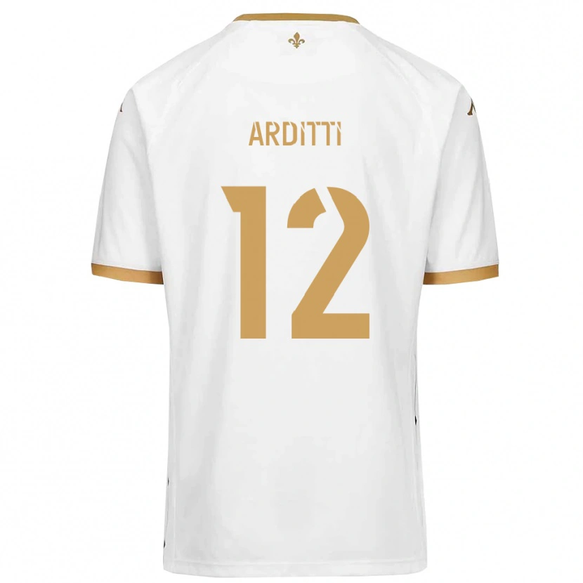 Danxen Criança Camisola Nathan Arditti #12 Branco Dourado Alternativa 2025/26 Camisa Brasil