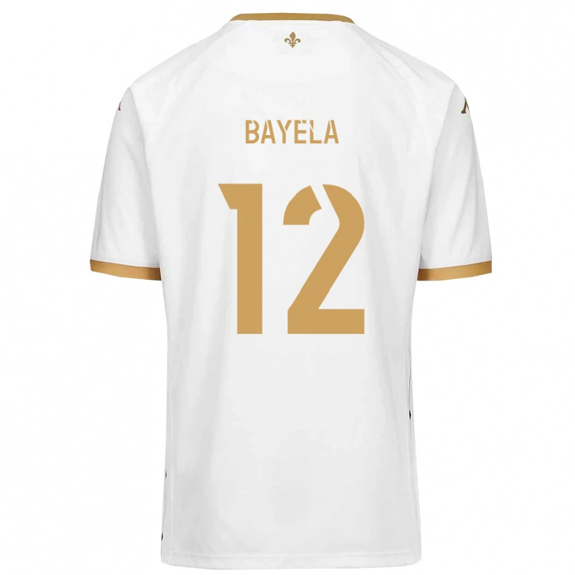 Danxen Criança Camisola Kaneyi Bayela #12 Branco Dourado Alternativa 2025/26 Camisa Brasil