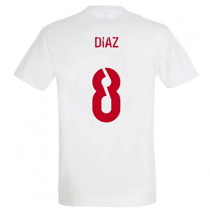 Danxen Criança Camisola Ryan Diaz #8 Branco Vermelho Amarelo Alternativa 2025/26 Camisa Brasil