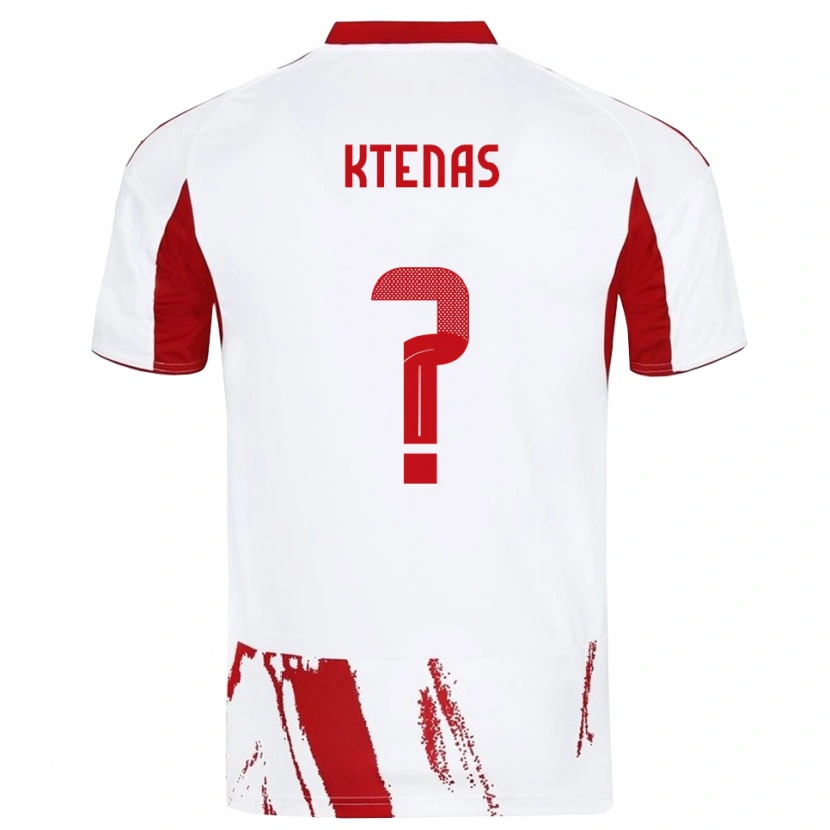Danxen Criança Camisola Vasilios Ktenas #0 Branco Vermelho Alternativa 2025/26 Camisa Brasil