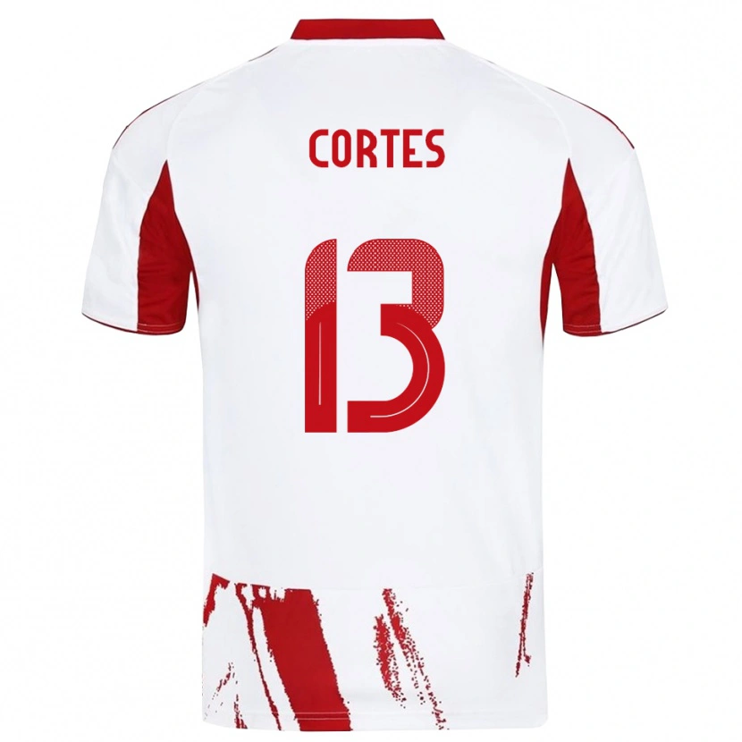 Danxen Criança Camisola Ethan Cortes #13 Branco Vermelho Alternativa 2025/26 Camisa Brasil