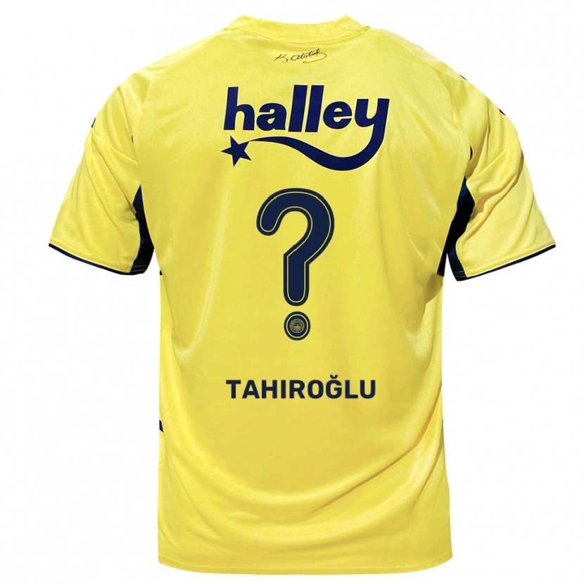 Danxen Criança Camisola Hasip Tahiroğlu #0 Amarelo Marinho Alternativa 2025/26 Camisa Brasil