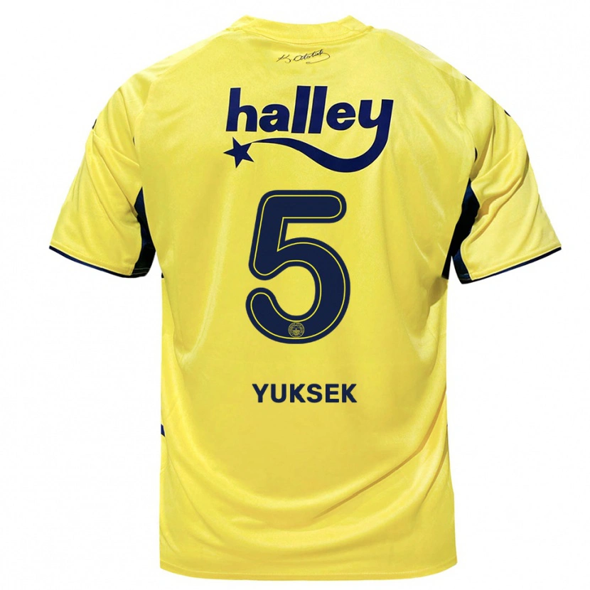 Danxen Criança Camisola İsmail Yüksek #5 Amarelo Marinho Alternativa 2025/26 Camisa Brasil