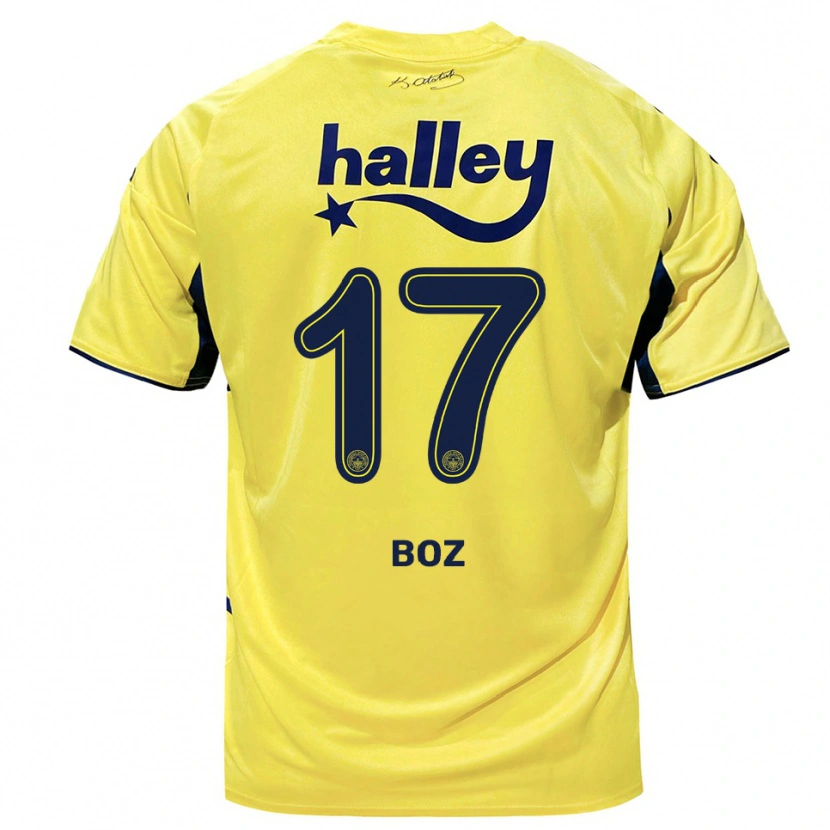 Danxen Criança Camisola Yasir Boz #17 Amarelo Marinho Alternativa 2025/26 Camisa Brasil