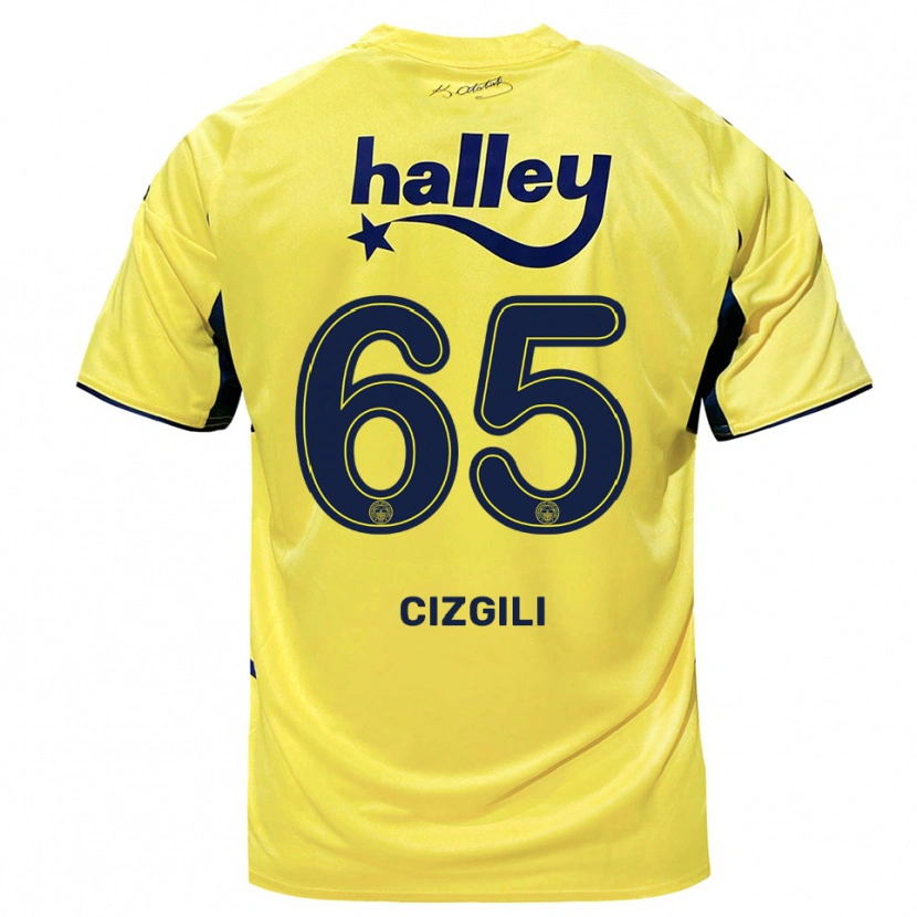 Danxen Criança Camisola Muharrem Cizgili #65 Amarelo Marinho Alternativa 2025/26 Camisa Brasil