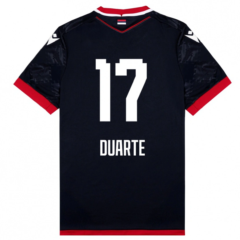 Danxen Criança Camisola Bruno Duarte #17 Preto Vermelho Alternativa 2025/26 Camisa Brasil