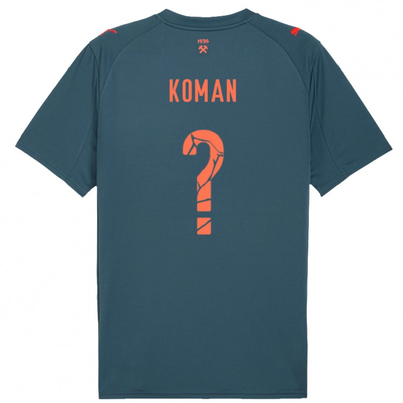 Danxen Criança Camisola Semen Koman #0 Marinho Vermelho Alternativa 2025/26 Camisa Brasil