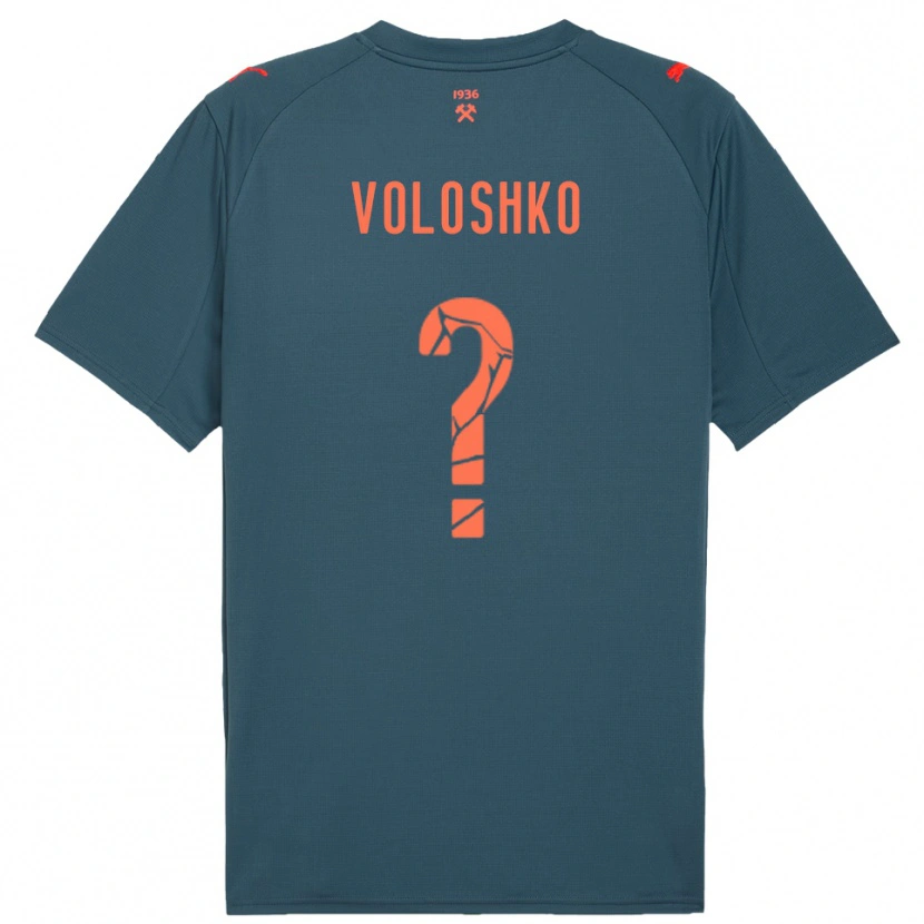 Danxen Criança Camisola Yevgeniy Voloshko #0 Marinho Vermelho Alternativa 2025/26 Camisa Brasil