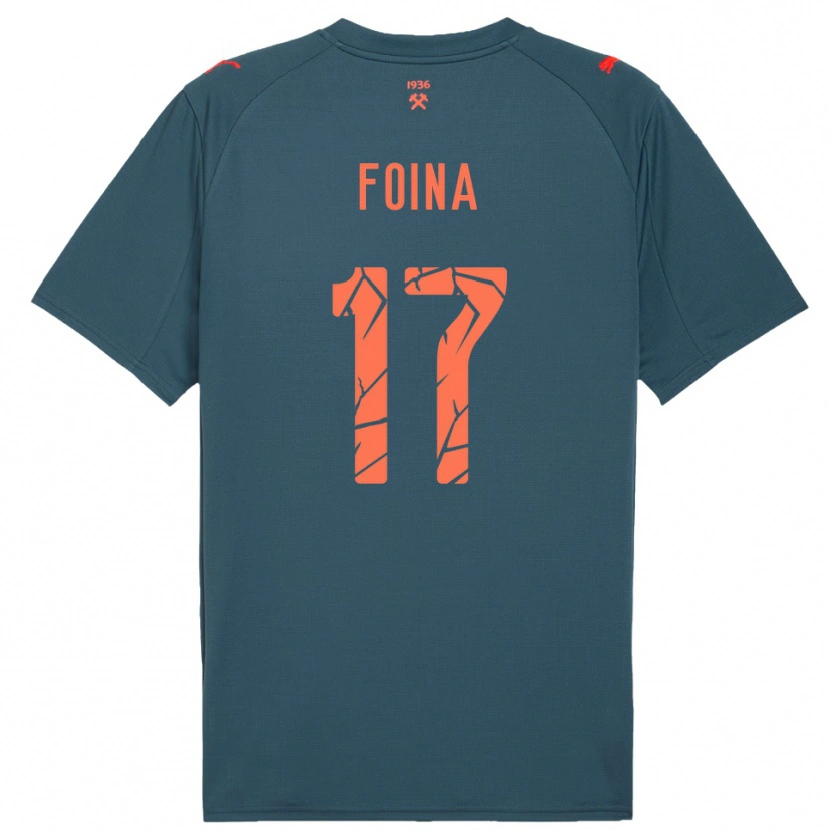 Danxen Criança Camisola Arseniy Foina #17 Marinho Vermelho Alternativa 2025/26 Camisa Brasil