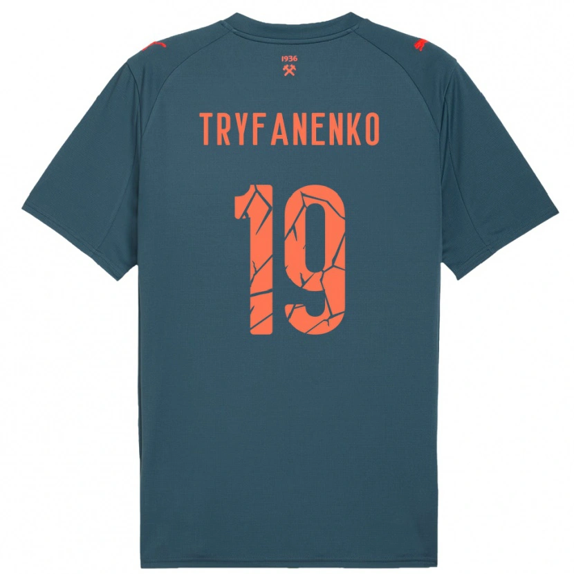 Danxen Criança Camisola Bogdan Tryfanenko #19 Marinho Vermelho Alternativa 2025/26 Camisa Brasil