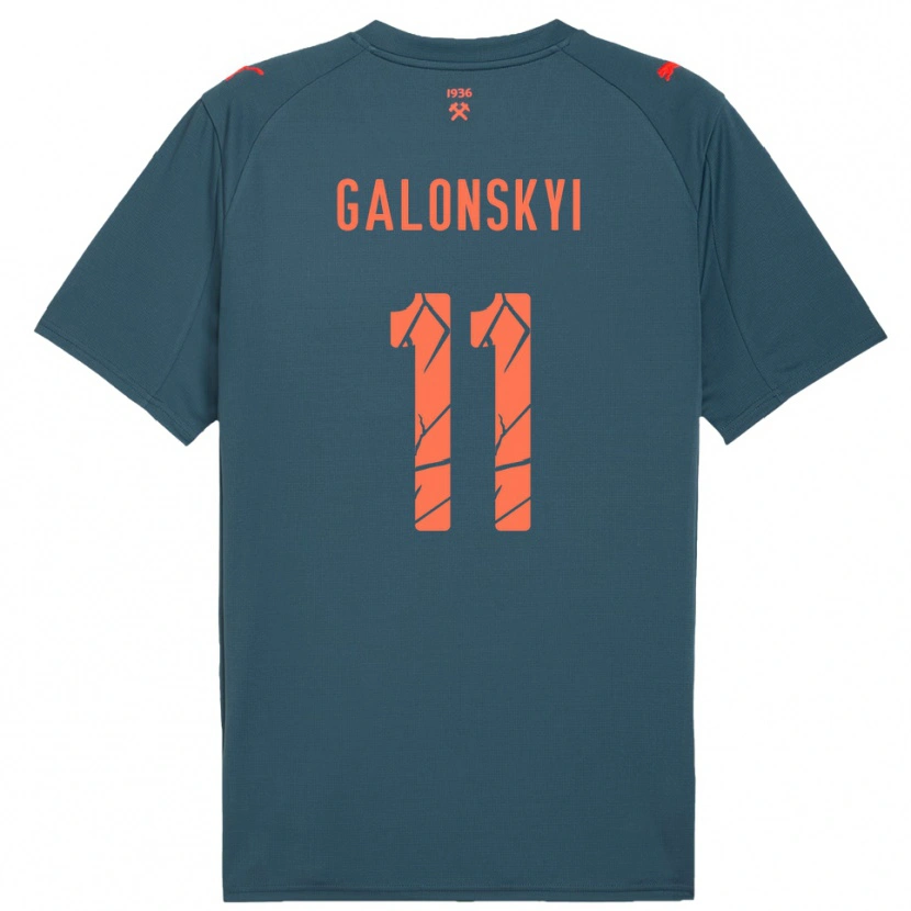 Danxen Criança Camisola Valentyn Galonskyi #11 Marinho Vermelho Alternativa 2025/26 Camisa Brasil