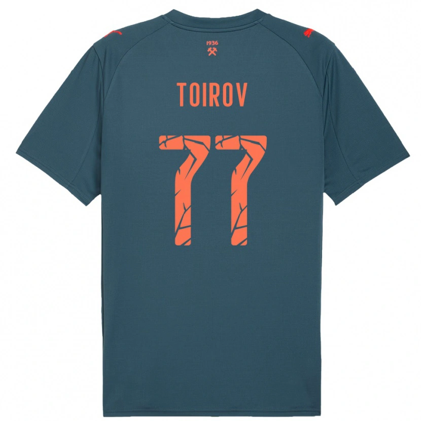 Danxen Criança Camisola Khusrav Toirov #77 Marinho Vermelho Alternativa 2025/26 Camisa Brasil