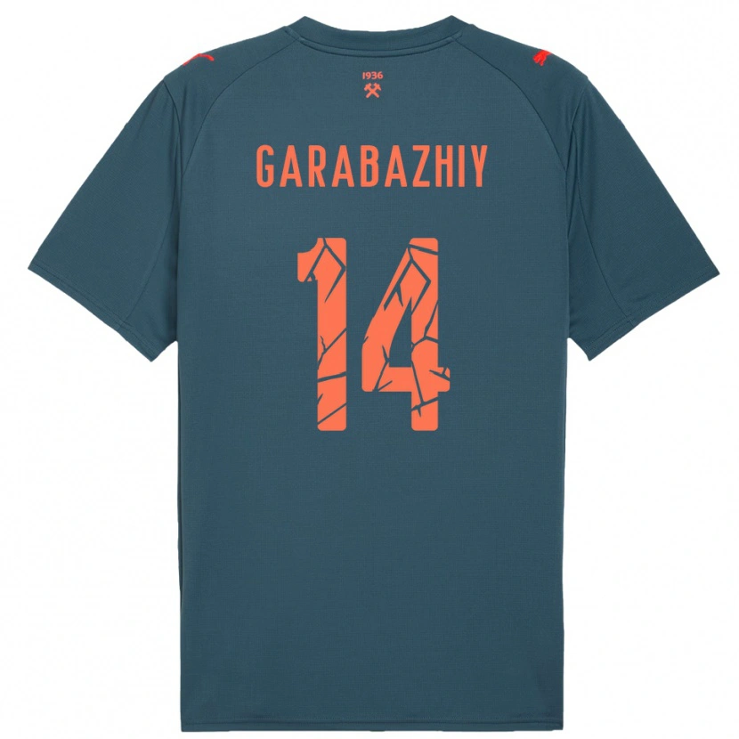 Danxen Criança Camisola Anton Garabazhiy #14 Marinho Vermelho Alternativa 2025/26 Camisa Brasil