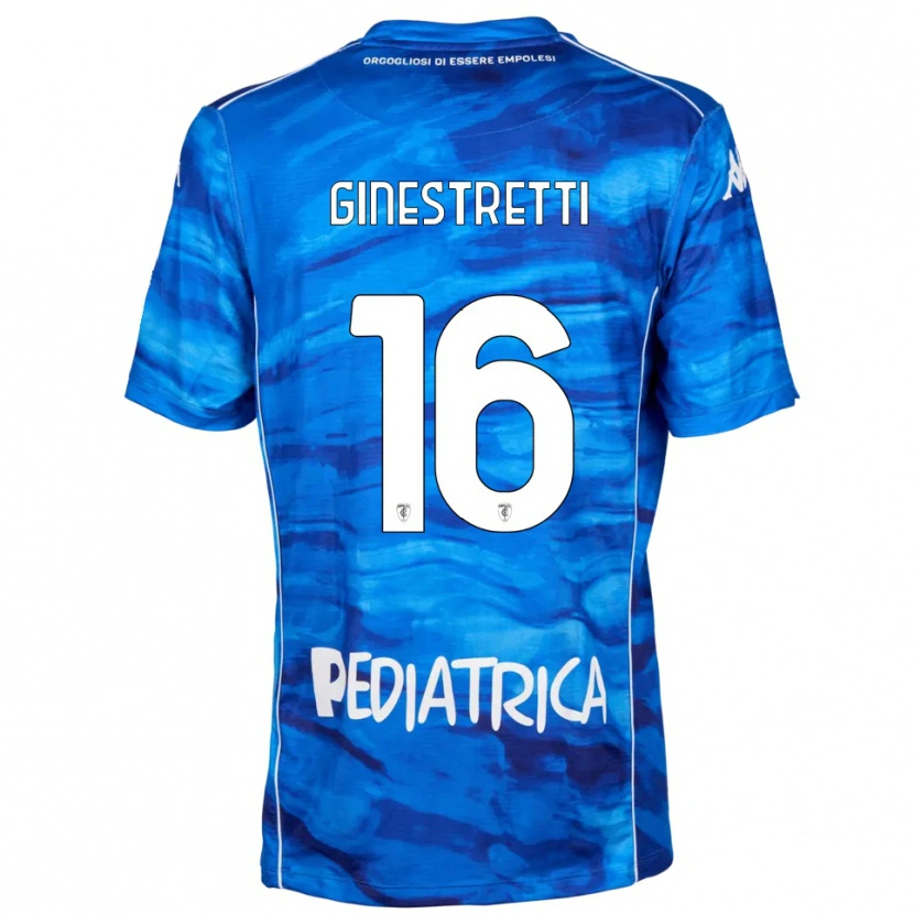 Danxen Homem Camisola Davide Ginestretti #16 Azul Branco Principal 2025/26 Camisa Brasil