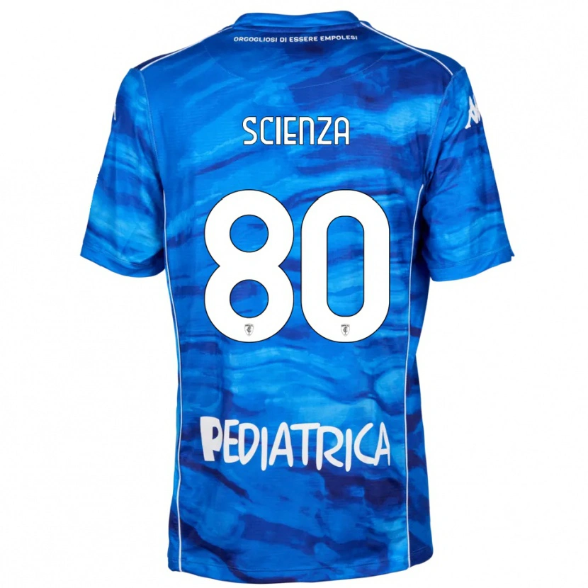 Danxen Homem Camisola Michele Scienza #80 Azul Branco Principal 2025/26 Camisa Brasil