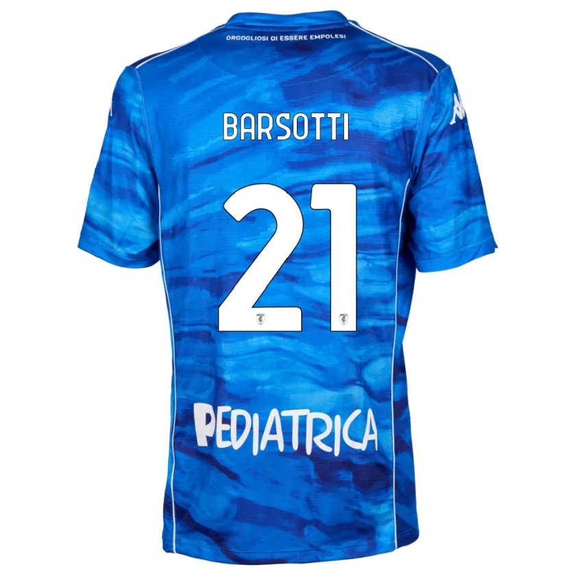 Danxen Homem Camisola Leonardo Barsotti #21 Azul Branco Principal 2025/26 Camisa Brasil