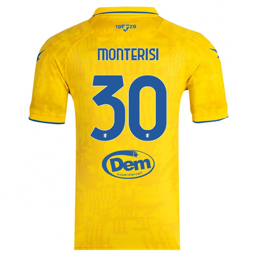 Danxen Homem Camisola Ilario Monterisi #30 Amarelo Azul Principal 2025/26 Camisa Brasil
