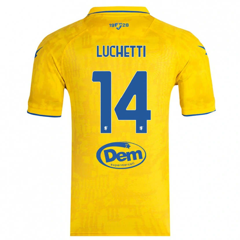 Danxen Homem Camisola Alessandro Luchetti #14 Amarelo Azul Principal 2025/26 Camisa Brasil