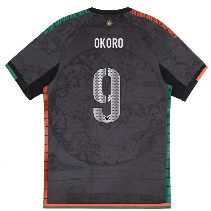 Danxen Homem Camisola Alvin Okoro #9 Cinza Escuro Principal 2025/26 Camisa Brasil
