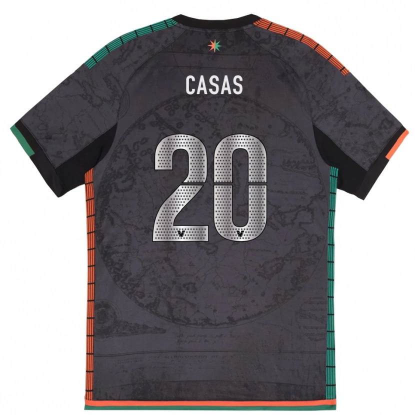 Danxen Homem Camisola Antonio Casas #20 Cinza Escuro Principal 2025/26 Camisa Brasil
