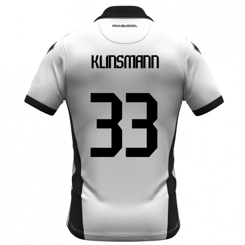 Danxen Homem Camisola Jonathan Klinsmann #33 Branco Preto Laranja Principal 2025/26 Camisa Brasil