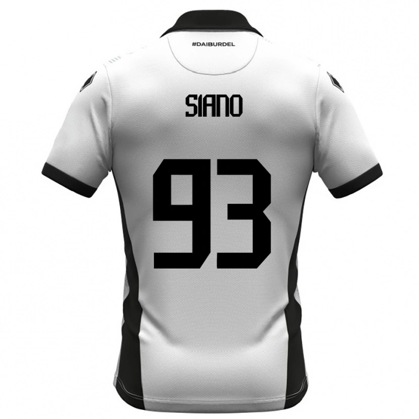 Danxen Homem Camisola Alessandro Siano #93 Branco Preto Laranja Principal 2025/26 Camisa Brasil