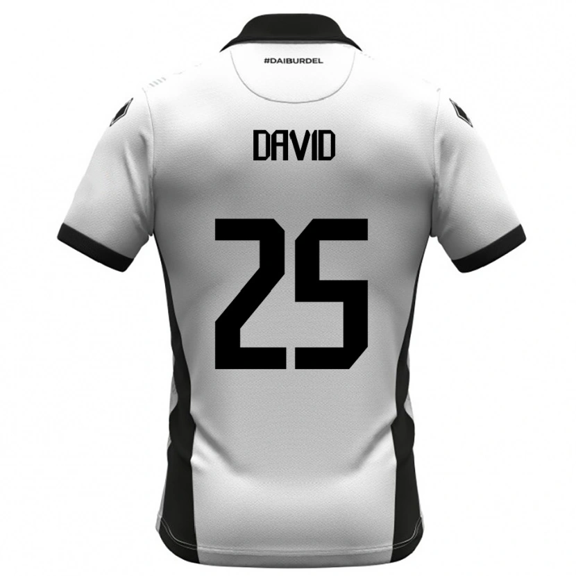 Danxen Homem Camisola Antonio David #25 Branco Preto Laranja Principal 2025/26 Camisa Brasil
