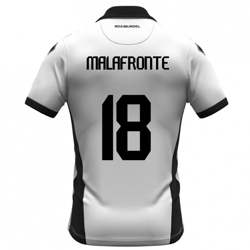 Danxen Homem Camisola Giovanni Malafronte #18 Branco Preto Laranja Principal 2025/26 Camisa Brasil