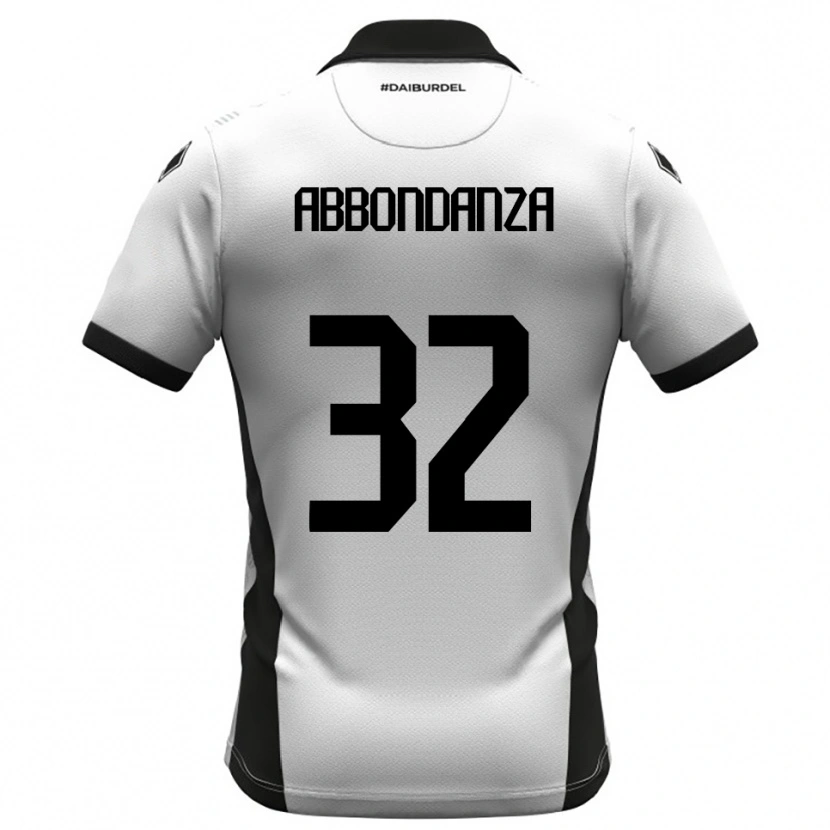 Danxen Homem Camisola Simone Abbondanza #32 Branco Preto Laranja Principal 2025/26 Camisa Brasil