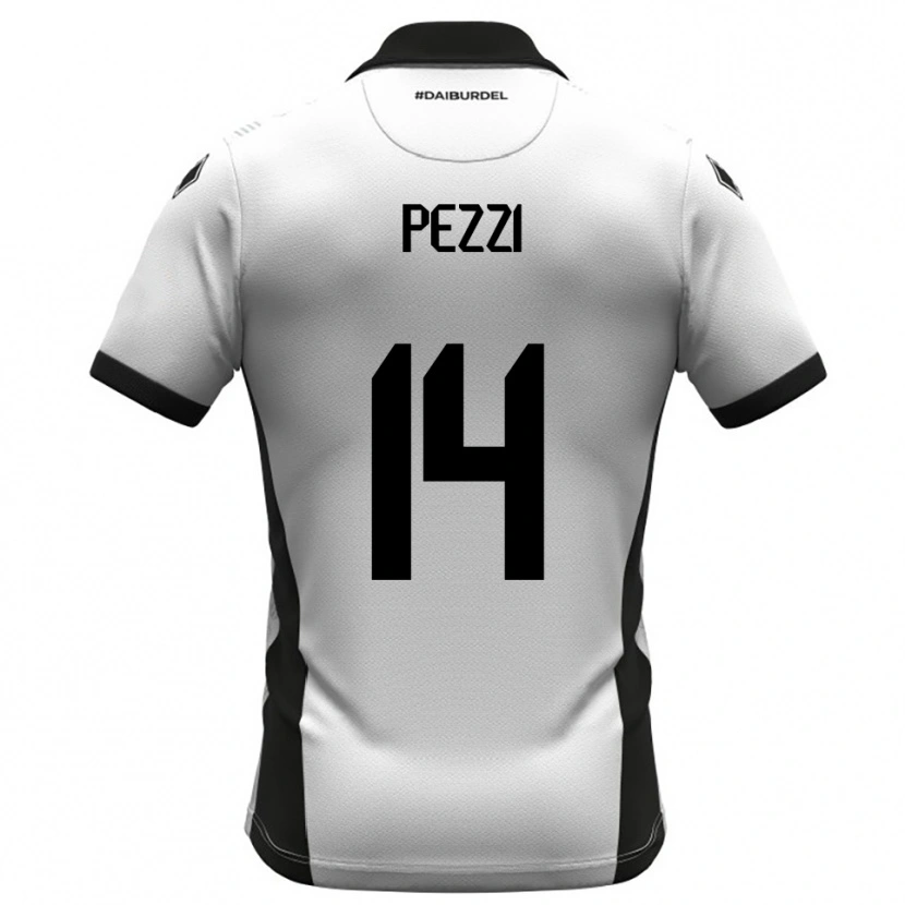 Danxen Homem Camisola Alessandro Pezzi #14 Branco Preto Laranja Principal 2025/26 Camisa Brasil