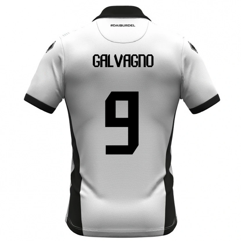 Danxen Homem Camisola Filippo Galvagno #9 Branco Preto Laranja Principal 2025/26 Camisa Brasil