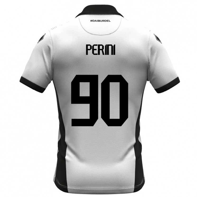 Danxen Homem Camisola Giovanni Perini #90 Branco Preto Laranja Principal 2025/26 Camisa Brasil