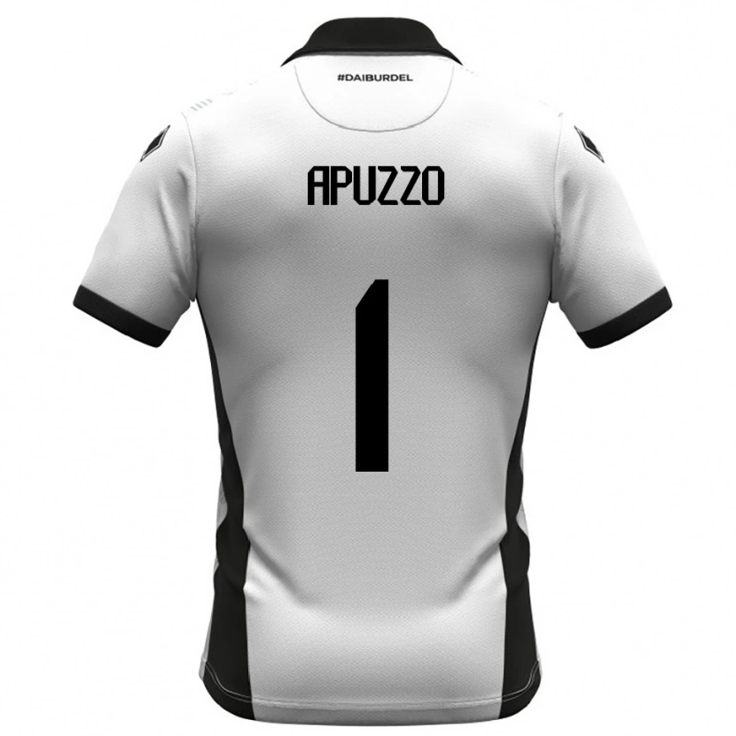Danxen Homem Camisola Davide Apuzzo #1 Branco Preto Laranja Principal 2025/26 Camisa Brasil