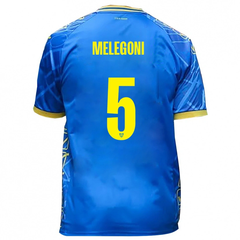 Danxen Homem Camisola Filippo Melegoni #5 Azul Celeste Amarelo Principal 2025/26 Camisa Brasil