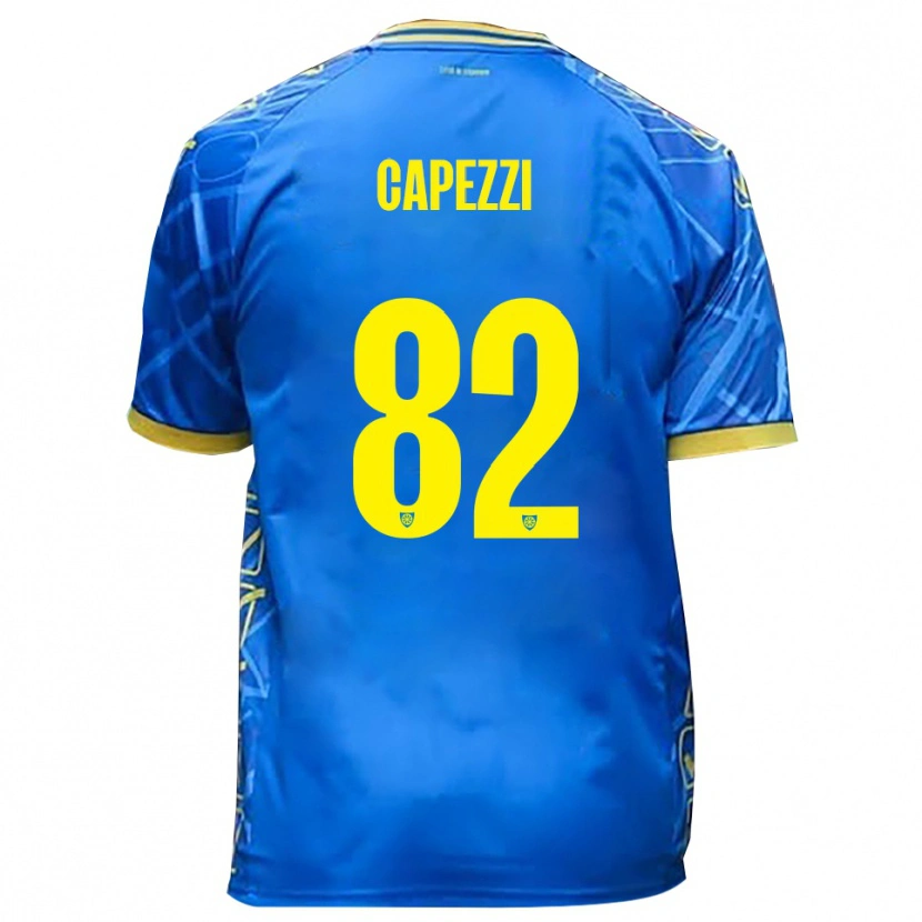 Danxen Homem Camisola Leonardo Capezzi #82 Azul Celeste Amarelo Principal 2025/26 Camisa Brasil