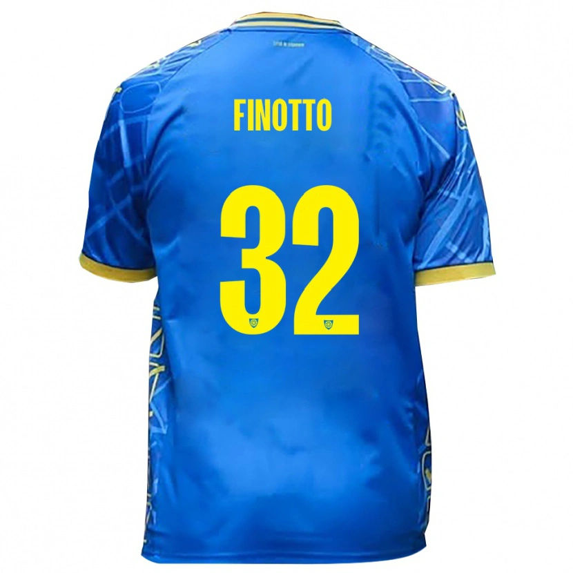 Danxen Homem Camisola Mattia Finotto #32 Azul Celeste Amarelo Principal 2025/26 Camisa Brasil