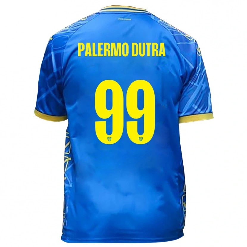 Danxen Homem Camisola Ryduan Palermo Dutra #99 Azul Celeste Amarelo Principal 2025/26 Camisa Brasil