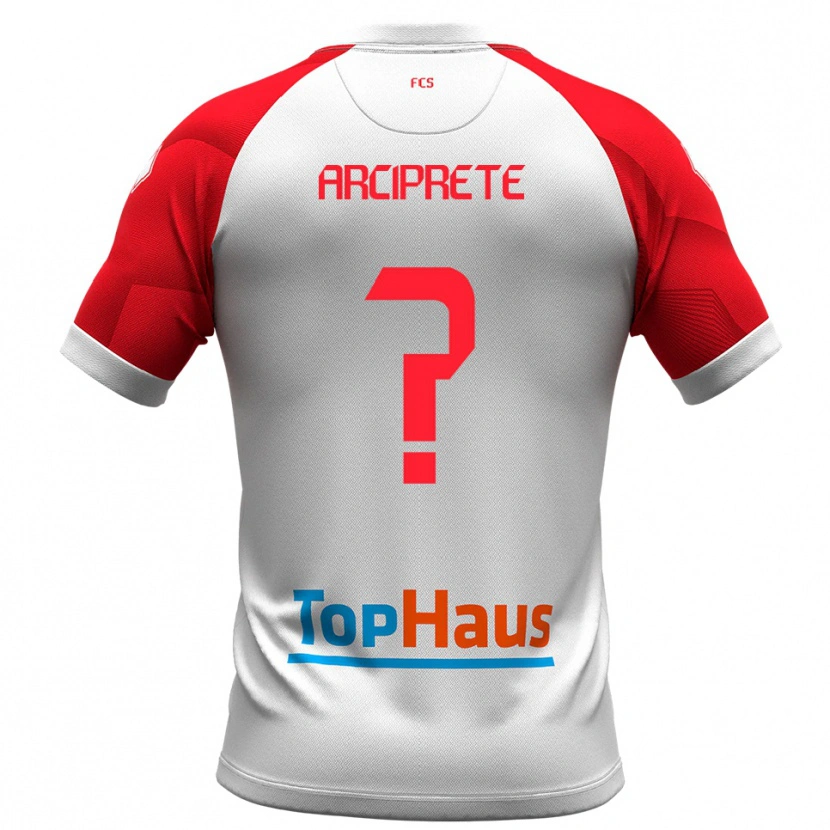 Danxen Homem Camisola Valerio Arciprete #0 Branco Vermelho Principal 2025/26 Camisa Brasil