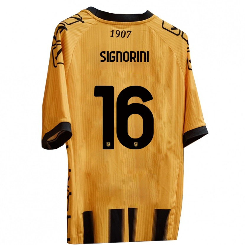 Danxen Homem Camisola Alessandro Signorini #16 Amarelo Preto Principal 2025/26 Camisa Brasil