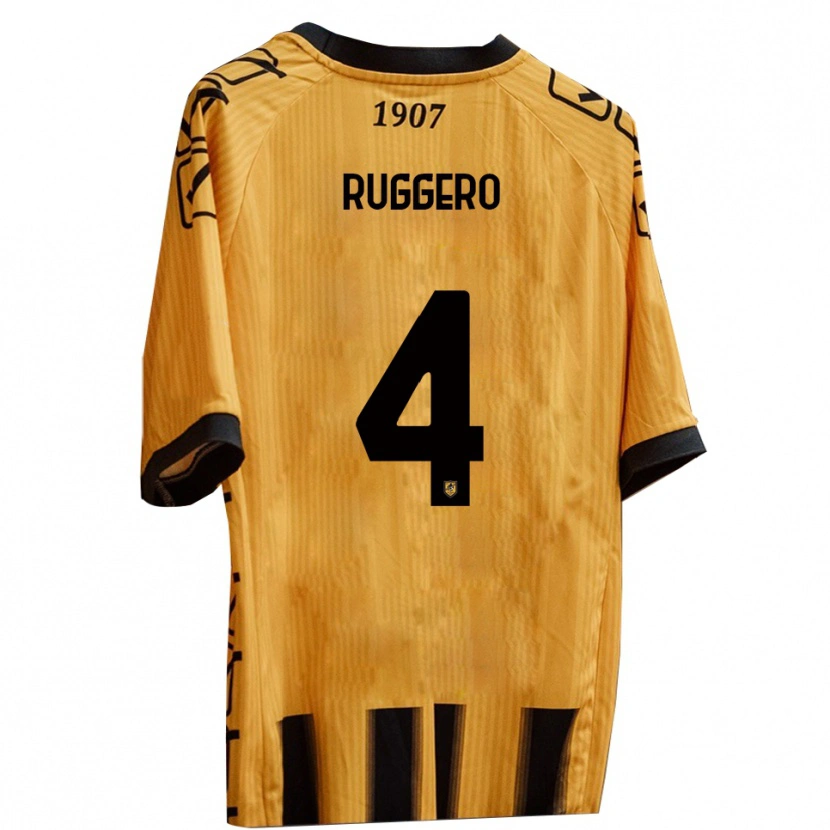 Danxen Homem Camisola Marco Ruggero #4 Amarelo Preto Principal 2025/26 Camisa Brasil