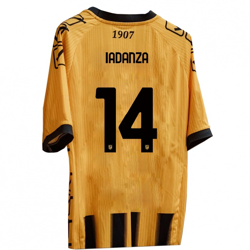 Danxen Homem Camisola Mattia Iadanza #14 Amarelo Preto Principal 2025/26 Camisa Brasil