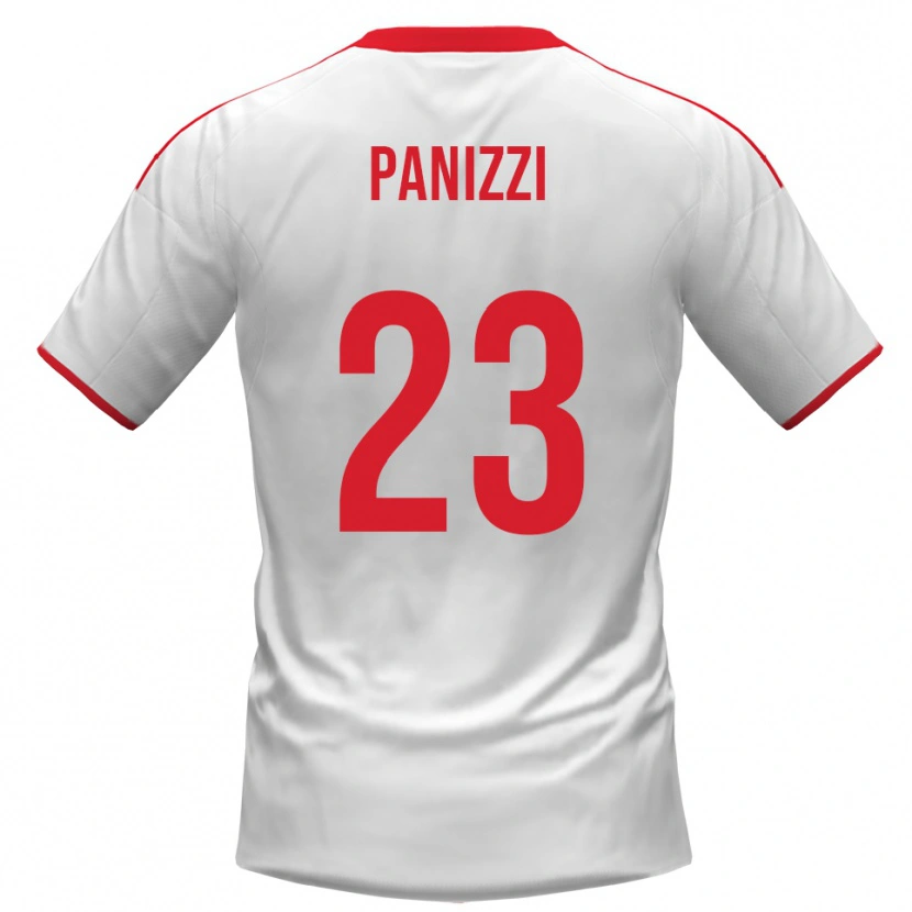 Danxen Homem Camisola Erik Panizzi #23 Branco Vermelho Principal 2025/26 Camisa Brasil