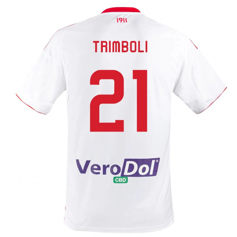 Danxen Homem Camisola Simone Trimboli #21 Branco Vermelho Principal 2025/26 Camisa Brasil