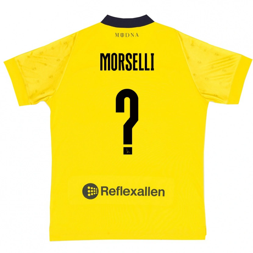 Danxen Homem Camisola Gabriele Morselli #0 Amarelo Marinho Principal 2025/26 Camisa Brasil