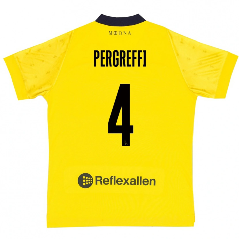 Danxen Homem Camisola Antonio Pergreffi #4 Amarelo Marinho Principal 2025/26 Camisa Brasil