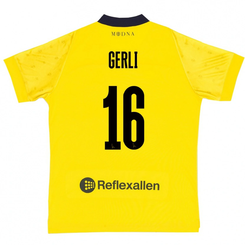 Danxen Homem Camisola Fabio Gerli #16 Amarelo Marinho Principal 2025/26 Camisa Brasil